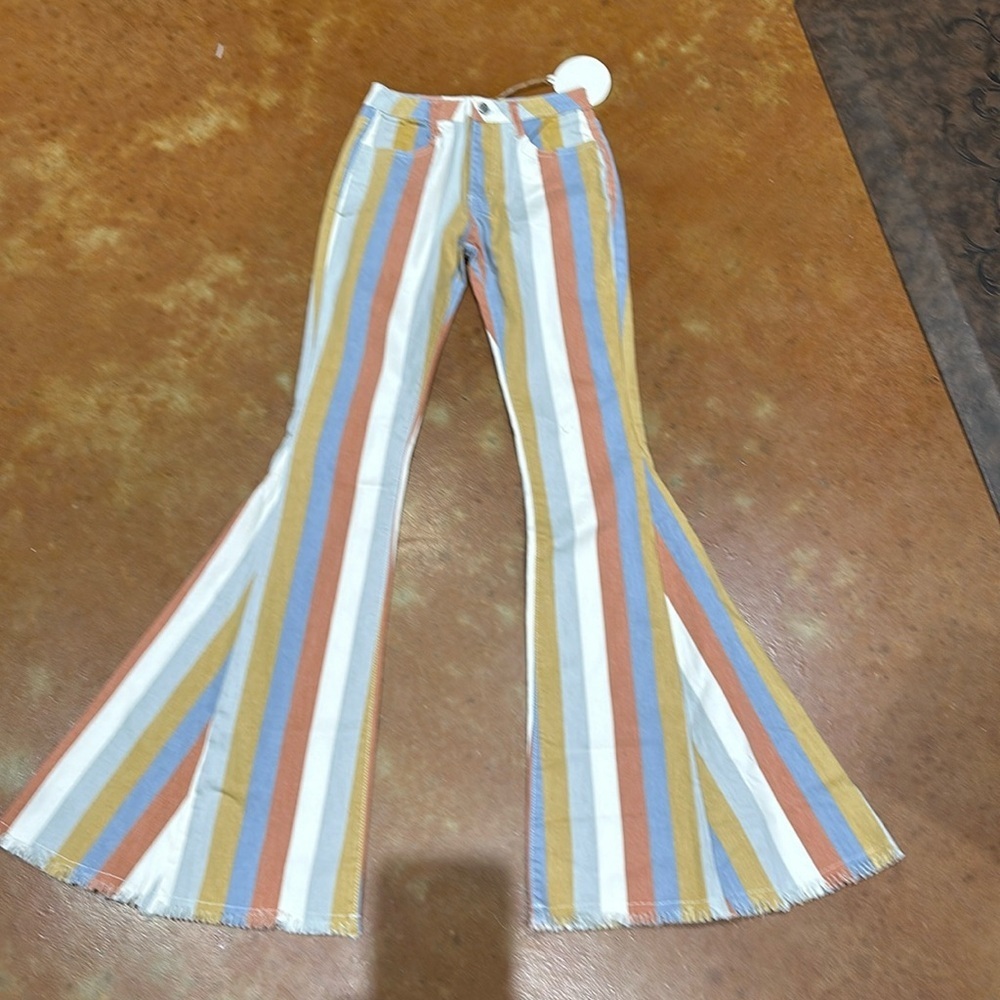 NWT Saints & Hearts Multi Stripe denim.  Boutique brand.